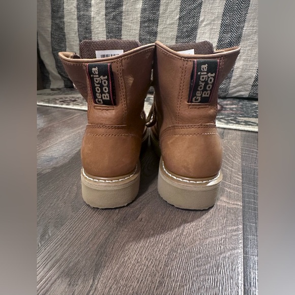 Georgia Boots 6” Wedge G6152 Men’s 9.5 Barracuda Gold - Picture 12 of 13